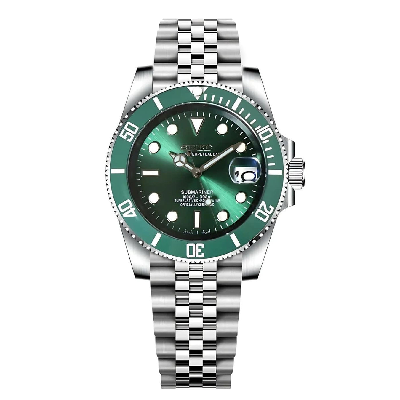 Seiko Green Hulk Submariner MOD