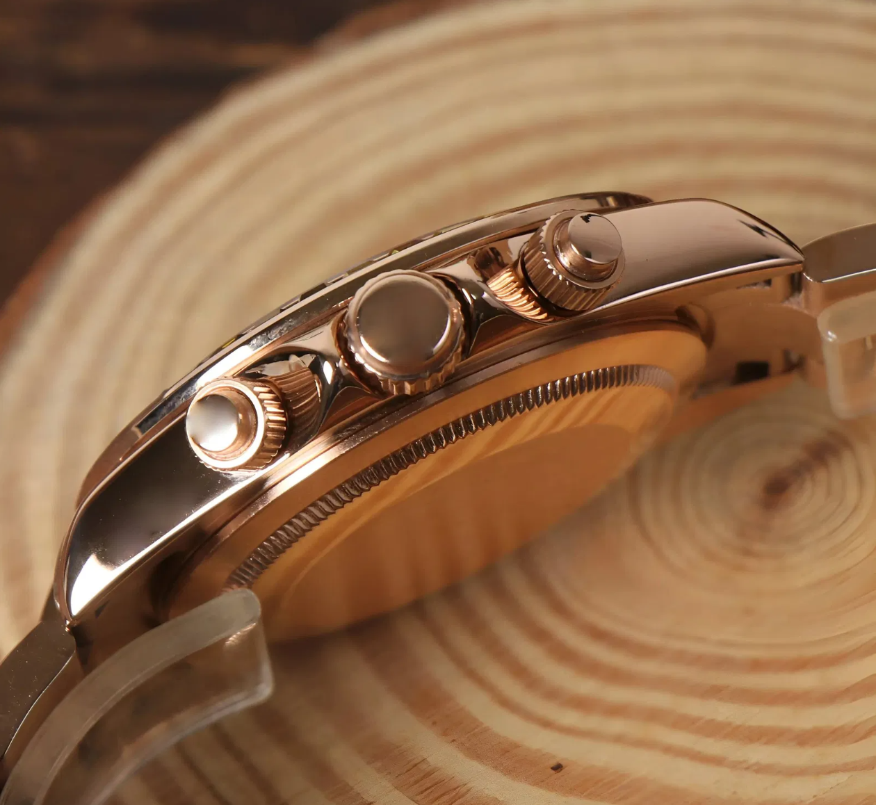 Seiko Rose Gold Rainbow Daytona MOD