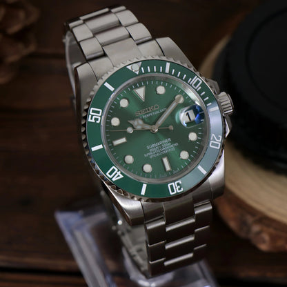 Seiko Green Hulk Submariner MOD