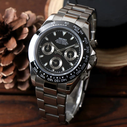 Seiko Black Panda Daytona MOD